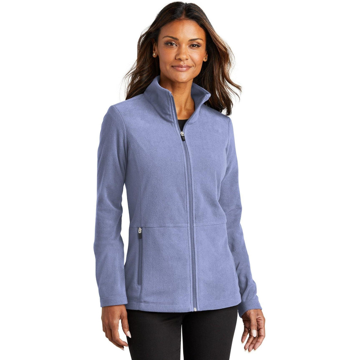 no-logo Port Authority Ladies Accord Microfleece Jacket-Regular-Port Authority-Thread Logic