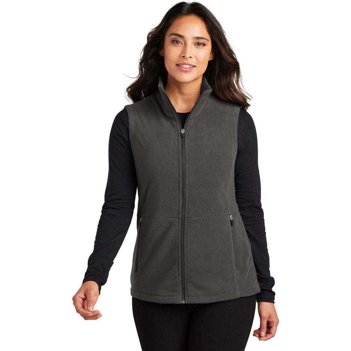 no-logo Port Authority Ladies Accord Microfleece Vest-Regular-Port Authority-Thread Logic