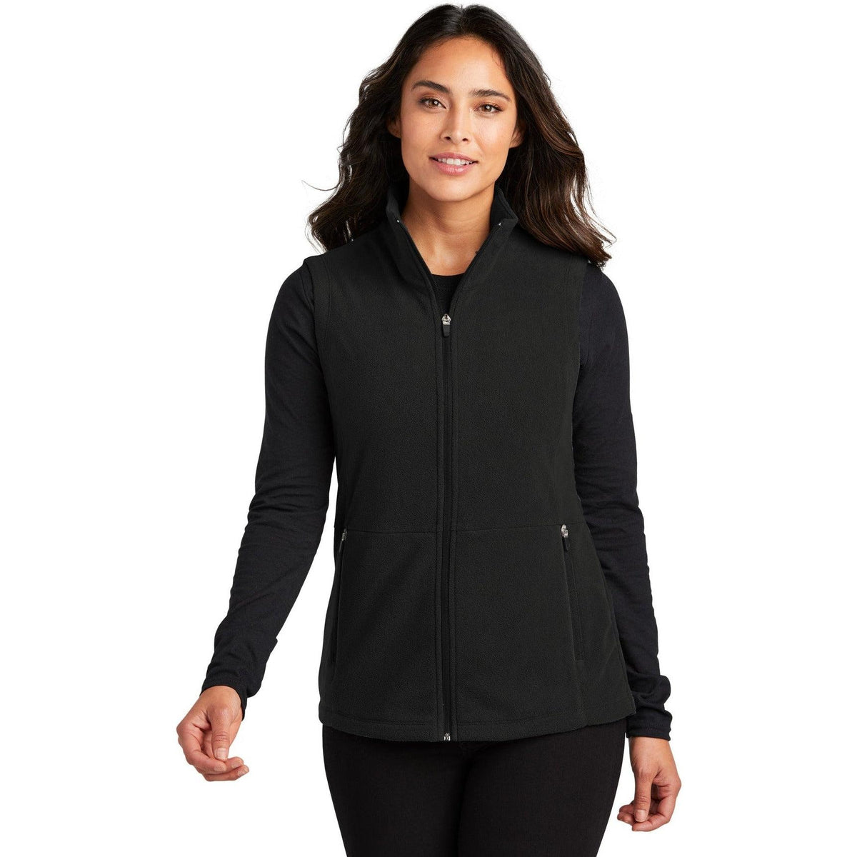 no-logo Port Authority Ladies Accord Microfleece Vest-Regular-Port Authority-Thread Logic