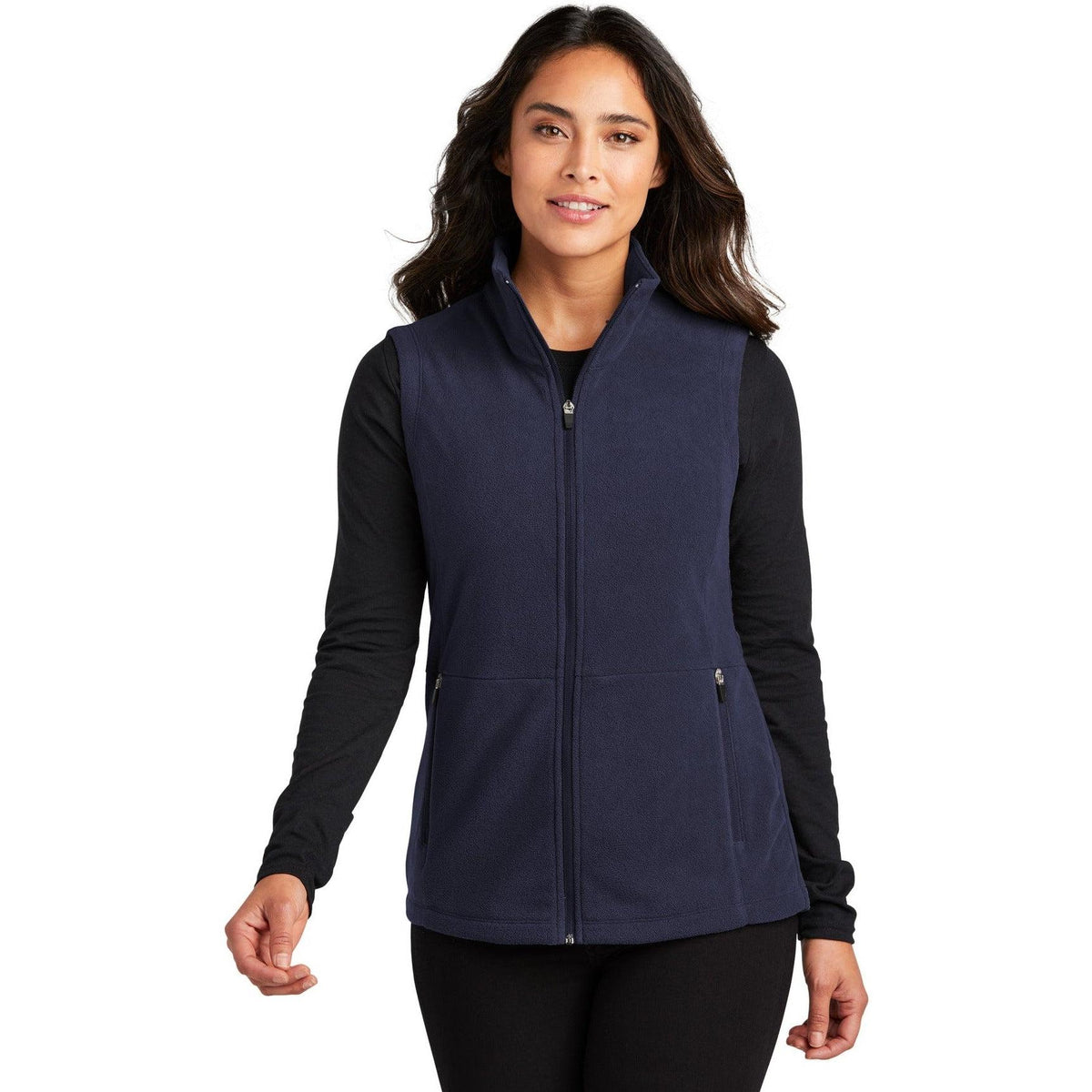 no-logo Port Authority Ladies Accord Microfleece Vest-Regular-Port Authority-Thread Logic