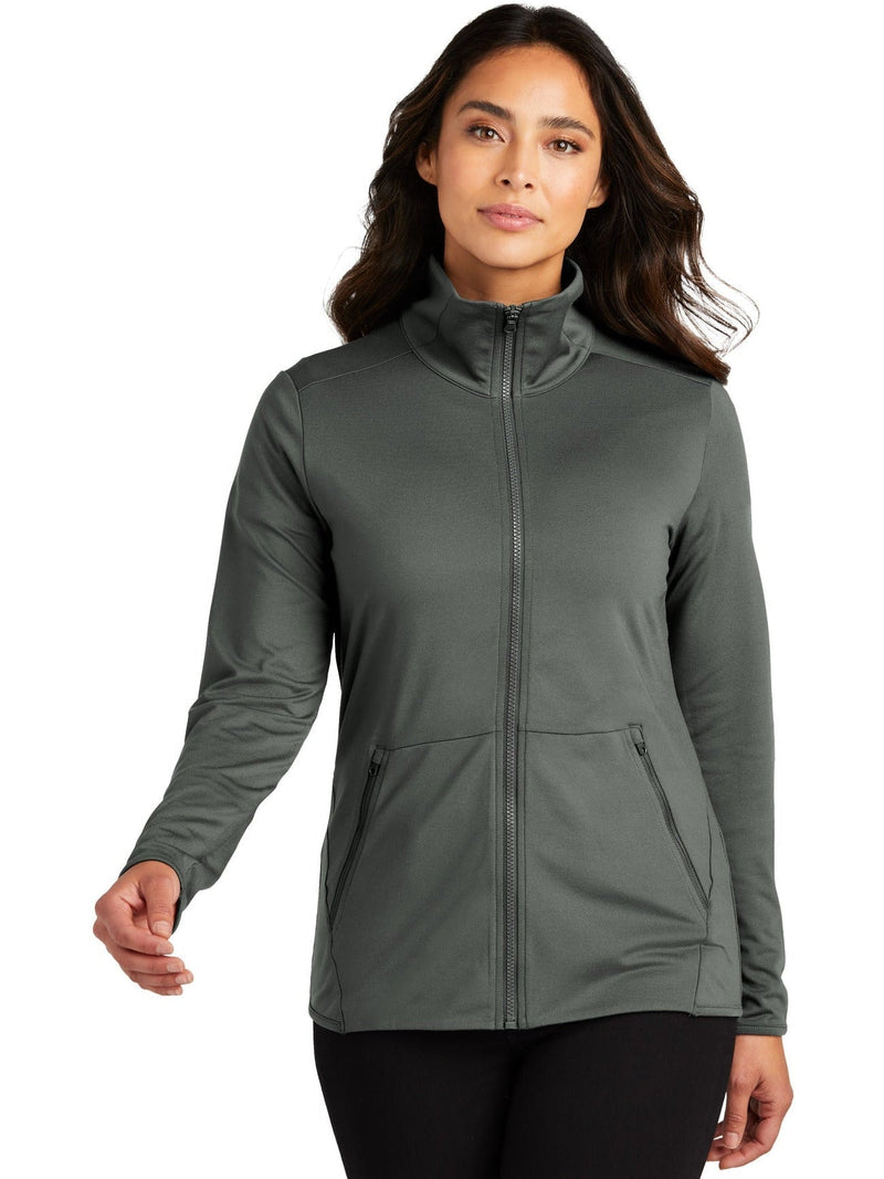 no-logo Port Authority Ladies Accord Stretch Fleece Full-Zip-Regular-Port Authority-Thread Logic