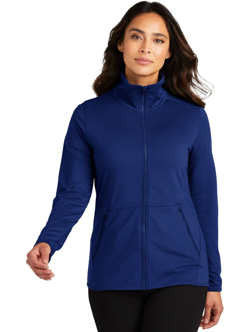 no-logo Port Authority Ladies Accord Stretch Fleece Full-Zip-Regular-Port Authority-Thread Logic