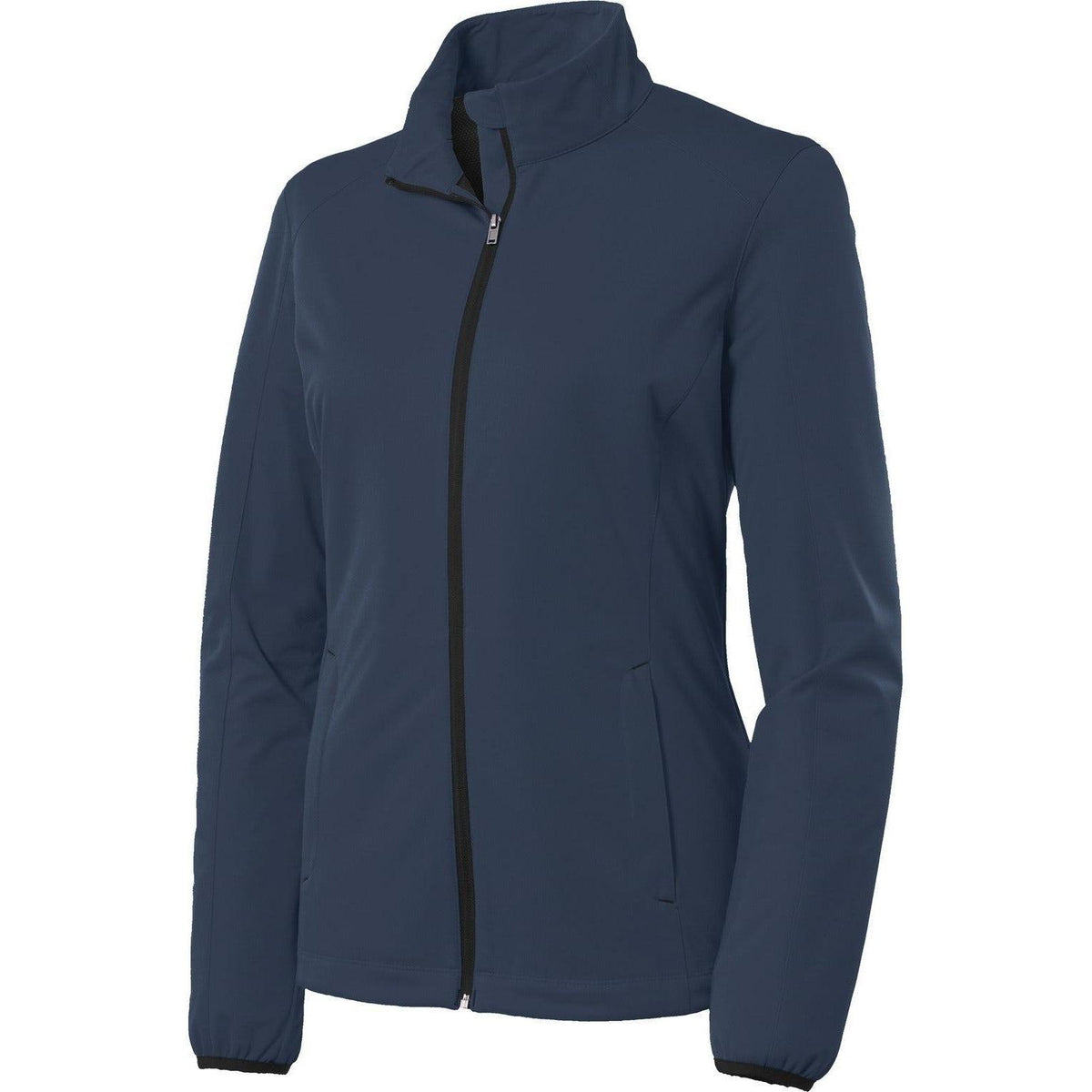 no-logo Port Authority Women's Active Lightweight Soft Shell Jacket-Regular-Port Authority-Dress Blue Navy-XS-Thread Logic