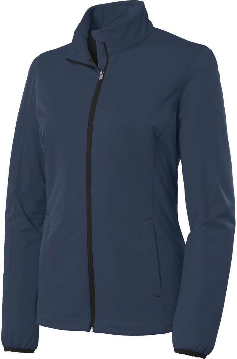 Port Authority Ladies Active Lightweight Soft Shell Jacket-Regular-Port Authority-Dress Blue Navy-XS-Thread Logic