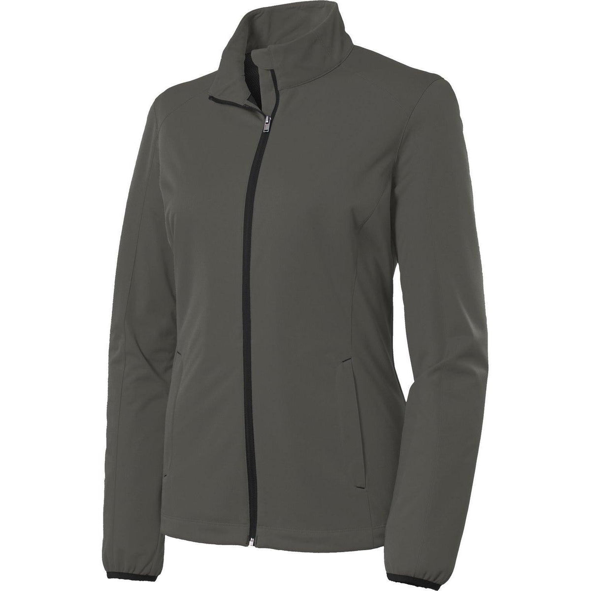no-logo Port Authority Women's Active Lightweight Soft Shell Jacket-Regular-Port Authority-Grey Steel-XS-Thread Logic