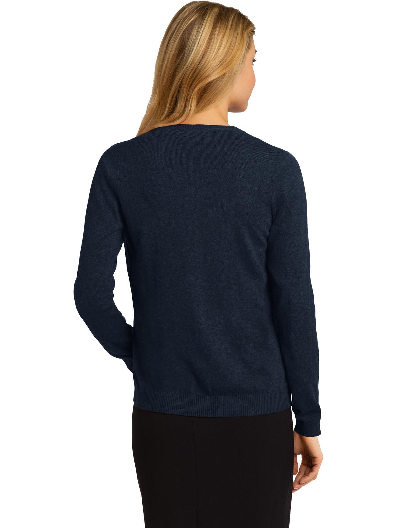 no-logo Port Authority Ladies Cardigan Sweater-Regular-Port Authority-Thread Logic