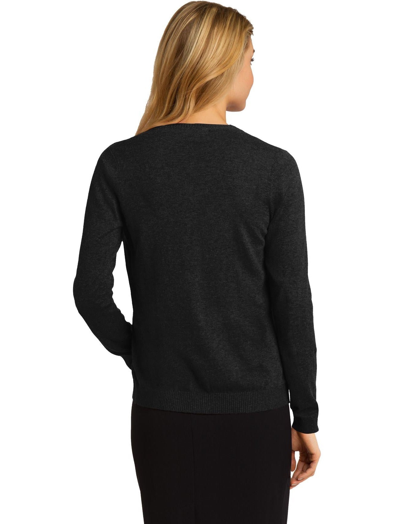 no-logo Port Authority Ladies Cardigan Sweater-Regular-Port Authority-Thread Logic