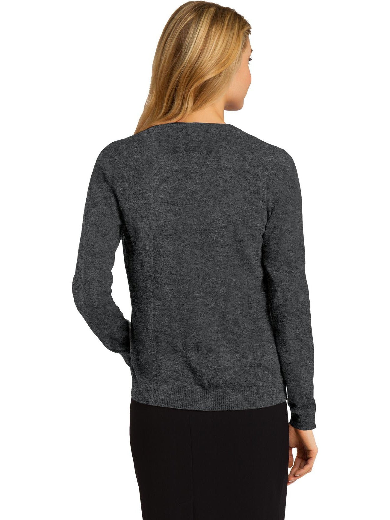 no-logo Port Authority Ladies Cardigan Sweater-Regular-Port Authority-Thread Logic