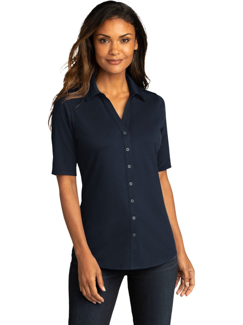 no-logo Port Authority Ladies City Stretch Top-Regular-Port Authority-Thread Logic