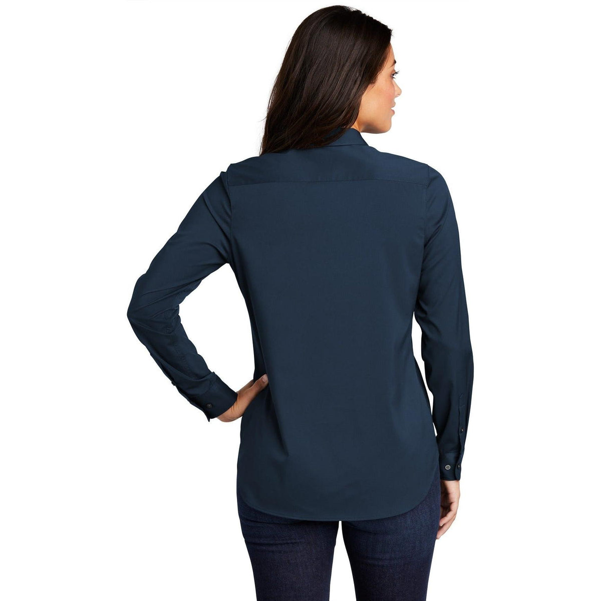 no-logo Port Authority Women's City Stretch Tunic-Dress Shirts-Port Authority-Thread Logic