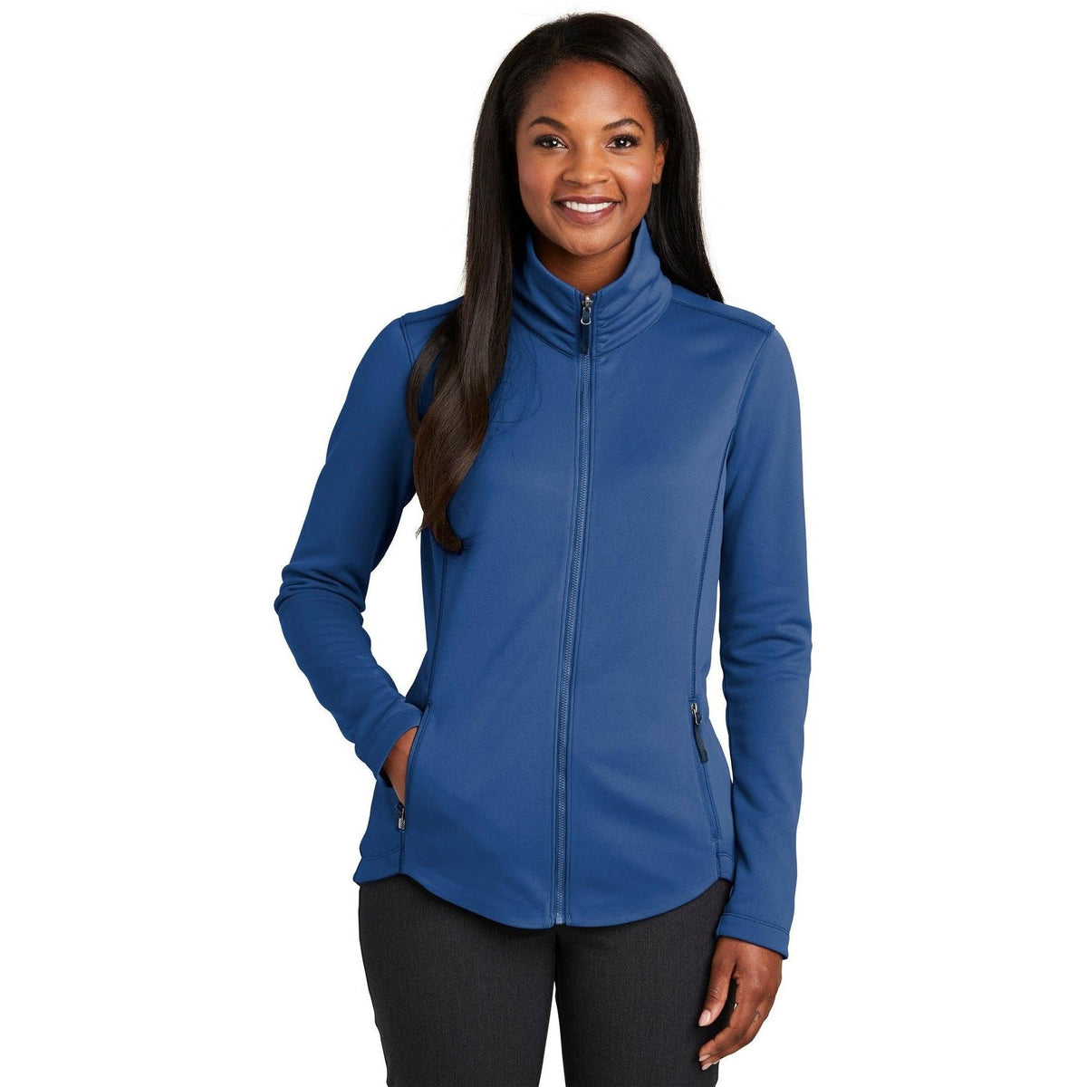 no-logo Port Authority Women's Collective Smooth Fleece Jacket-Regular-Port Authority-Thread Logic