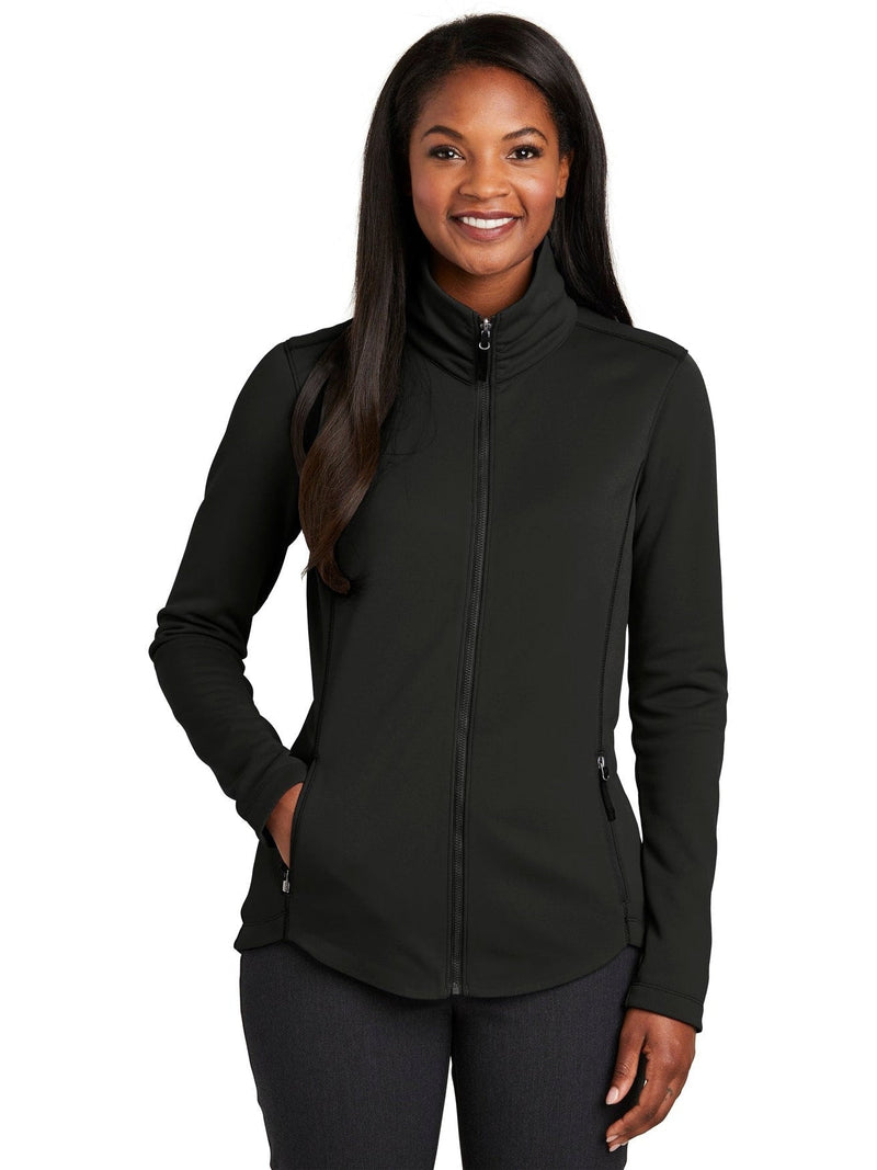 no-logo Port Authority Ladies Collective Smooth Fleece Jacket-Regular-Port Authority-Thread Logic