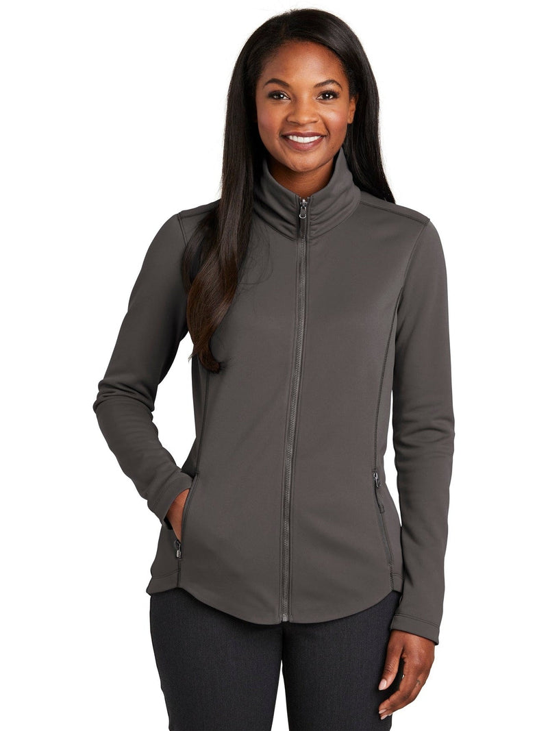 no-logo Port Authority Ladies Collective Smooth Fleece Jacket-Regular-Port Authority-Thread Logic