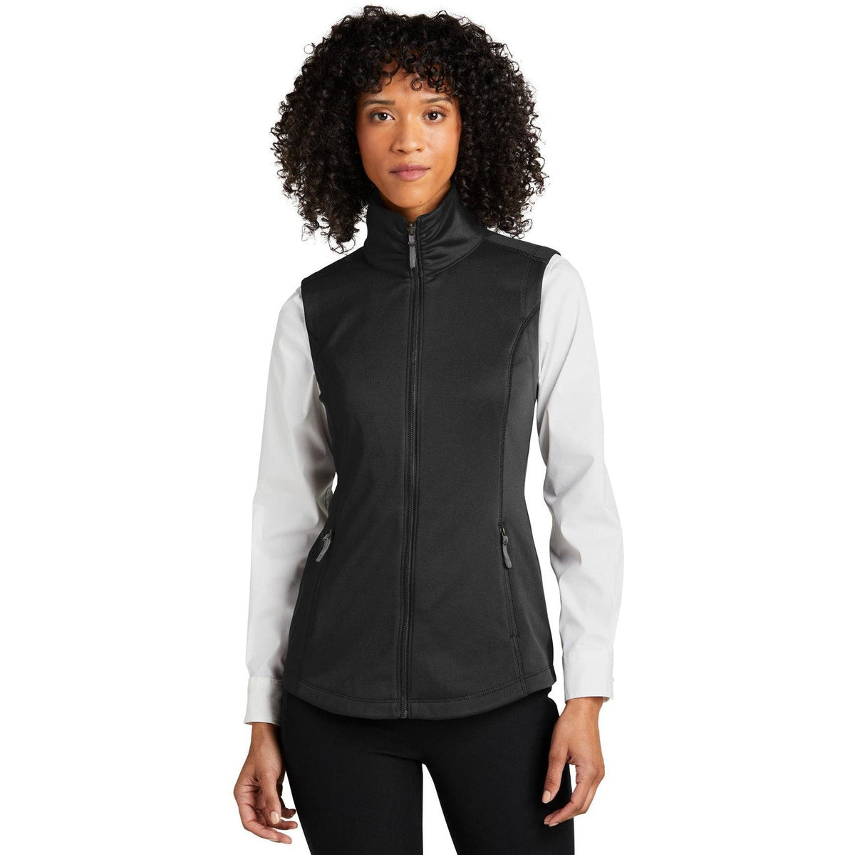 no-logo Port Authority Ladies Collective Smooth Fleece Vest-Regular-Port Authority-Thread Logic