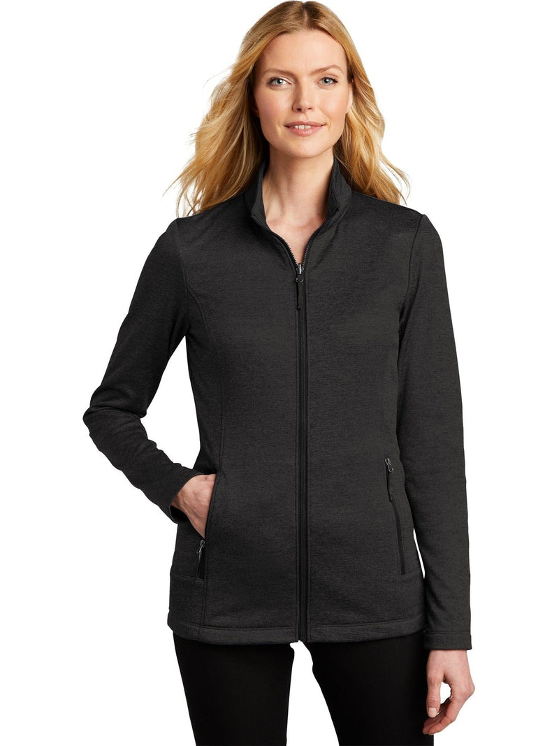 no-logo Port Authority Ladies Collective Striated Fleece Jacket-Regular-Port Authority-Thread Logic