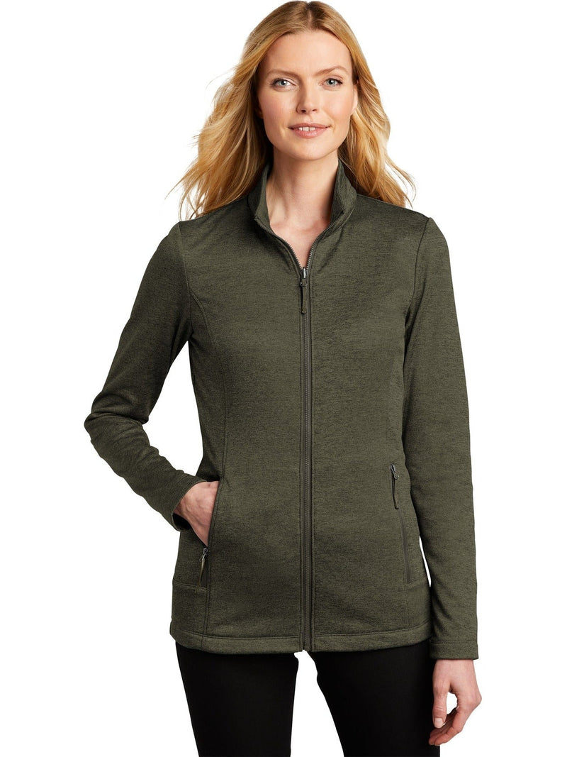 no-logo Port Authority Ladies Collective Striated Fleece Jacket-Regular-Port Authority-Thread Logic