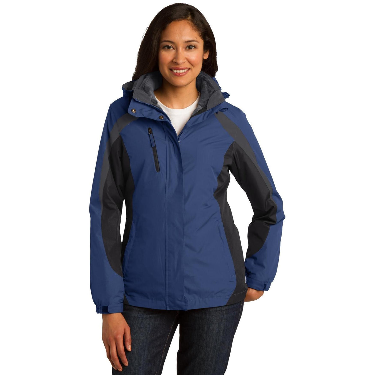 no-logo Port Authority Women's Colorblock 3-in-1 Jacket-Regular-Port Authority-Thread Logic