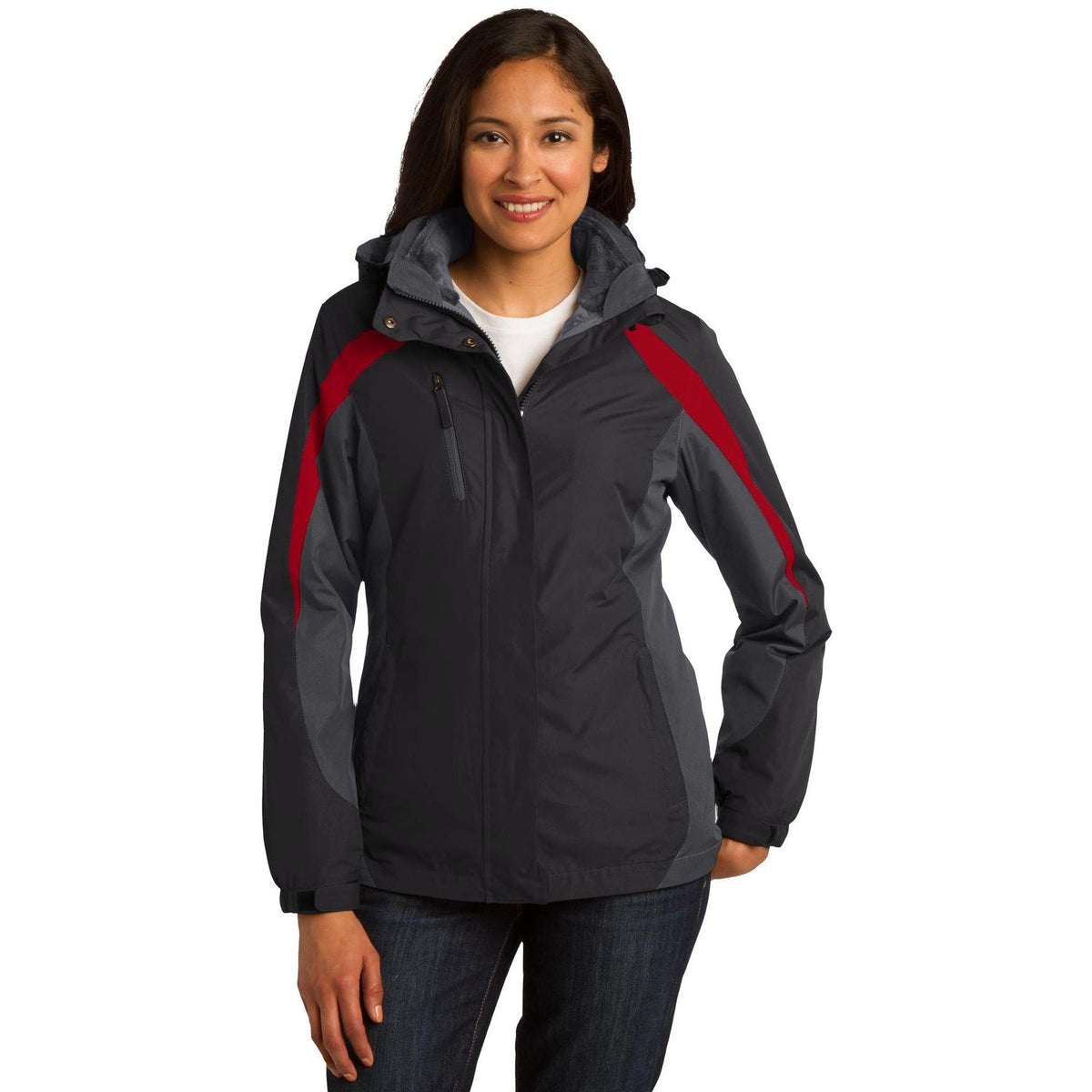no-logo Port Authority Women's Colorblock 3-in-1 Jacket-Regular-Port Authority-Thread Logic