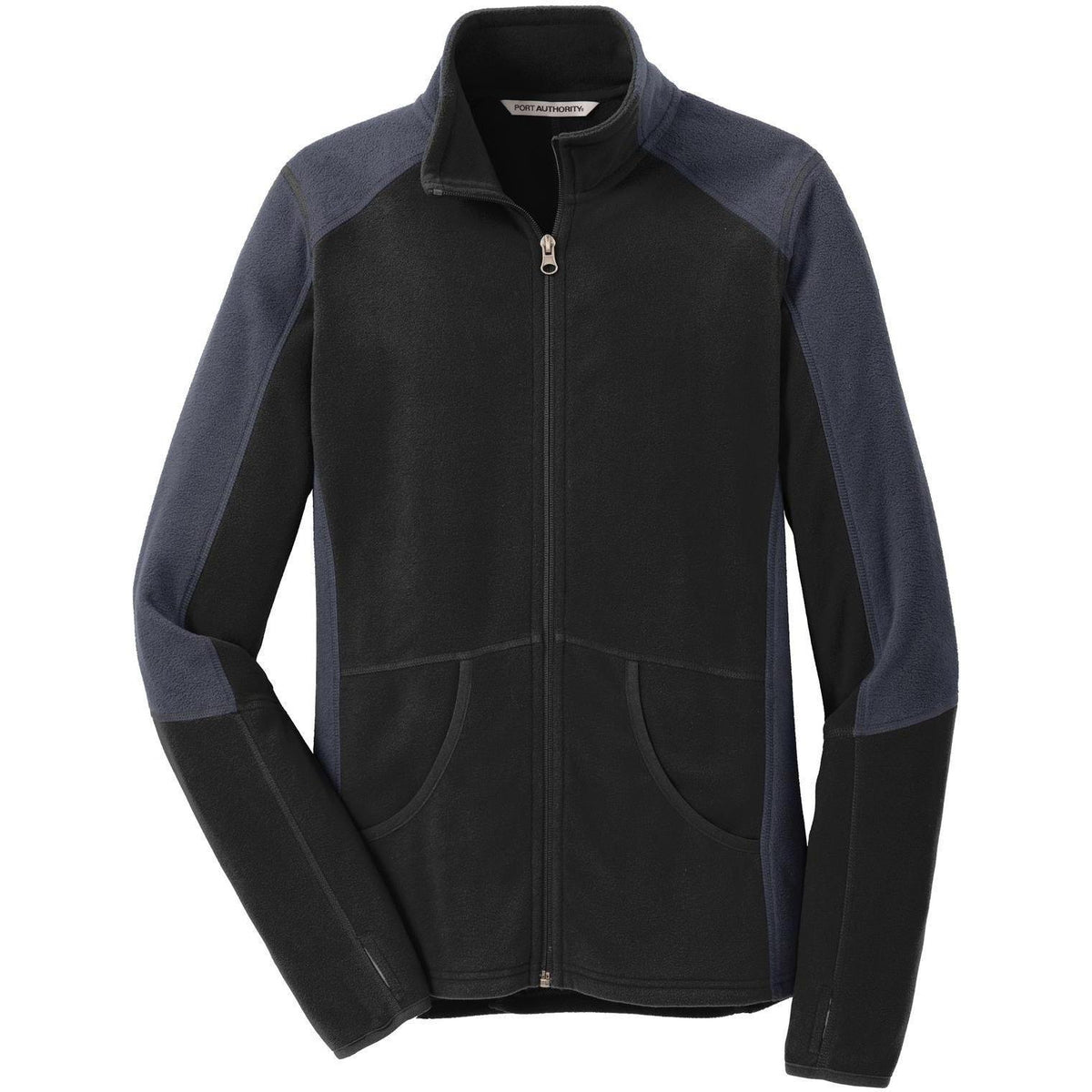 no-logo Port Authority Ladies Colorblock Microfleece Jacket