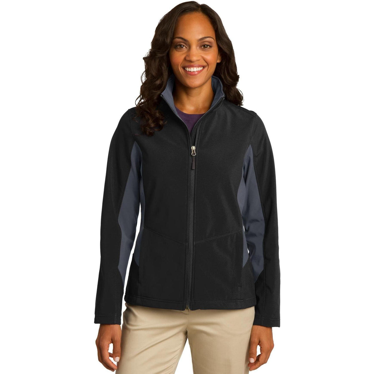 no-logo Port Authority Women's Colorblock Soft Shell-Regular-Port Authority-Thread Logic