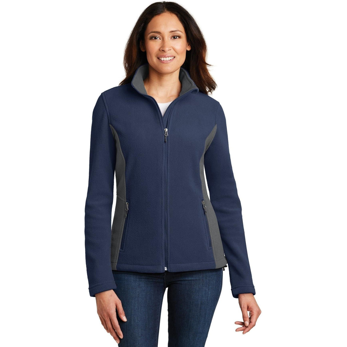no-logo Port Authority Women's Colorblock Value Fleece Jacket-Active-Port Authority-Thread Logic