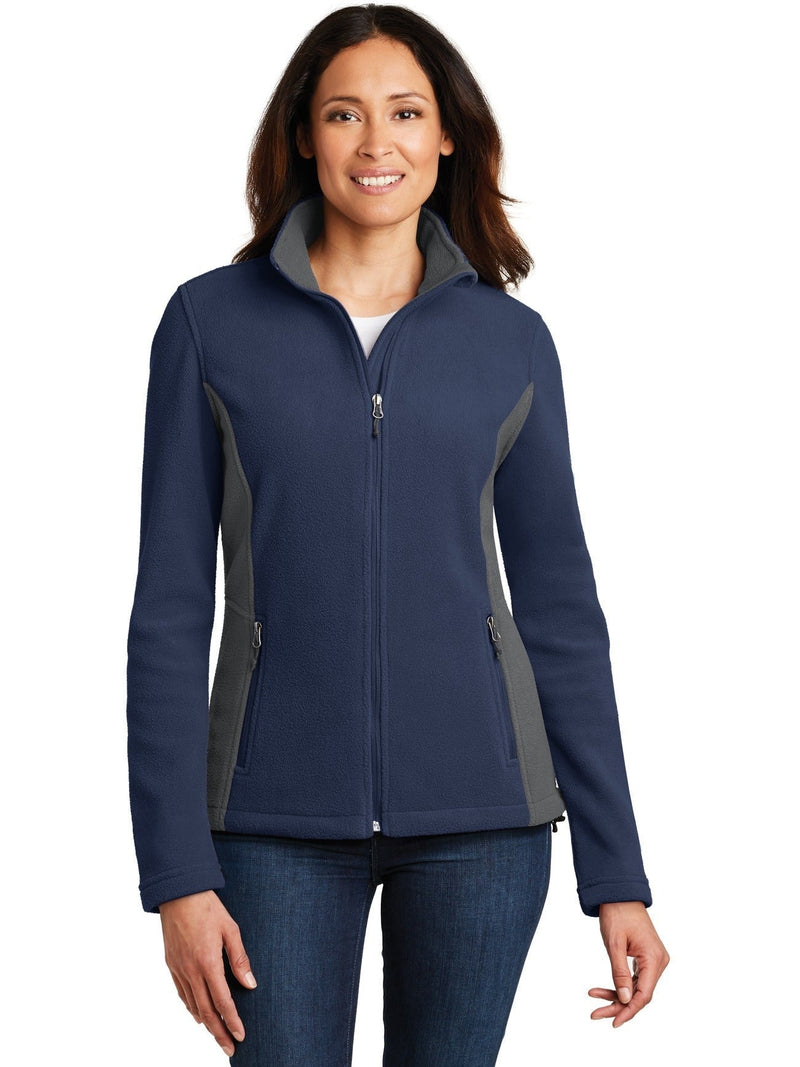 no-logo Port Authority Ladies Colorblock Value Fleece Jacket-Regular-Port Authority-Thread Logic