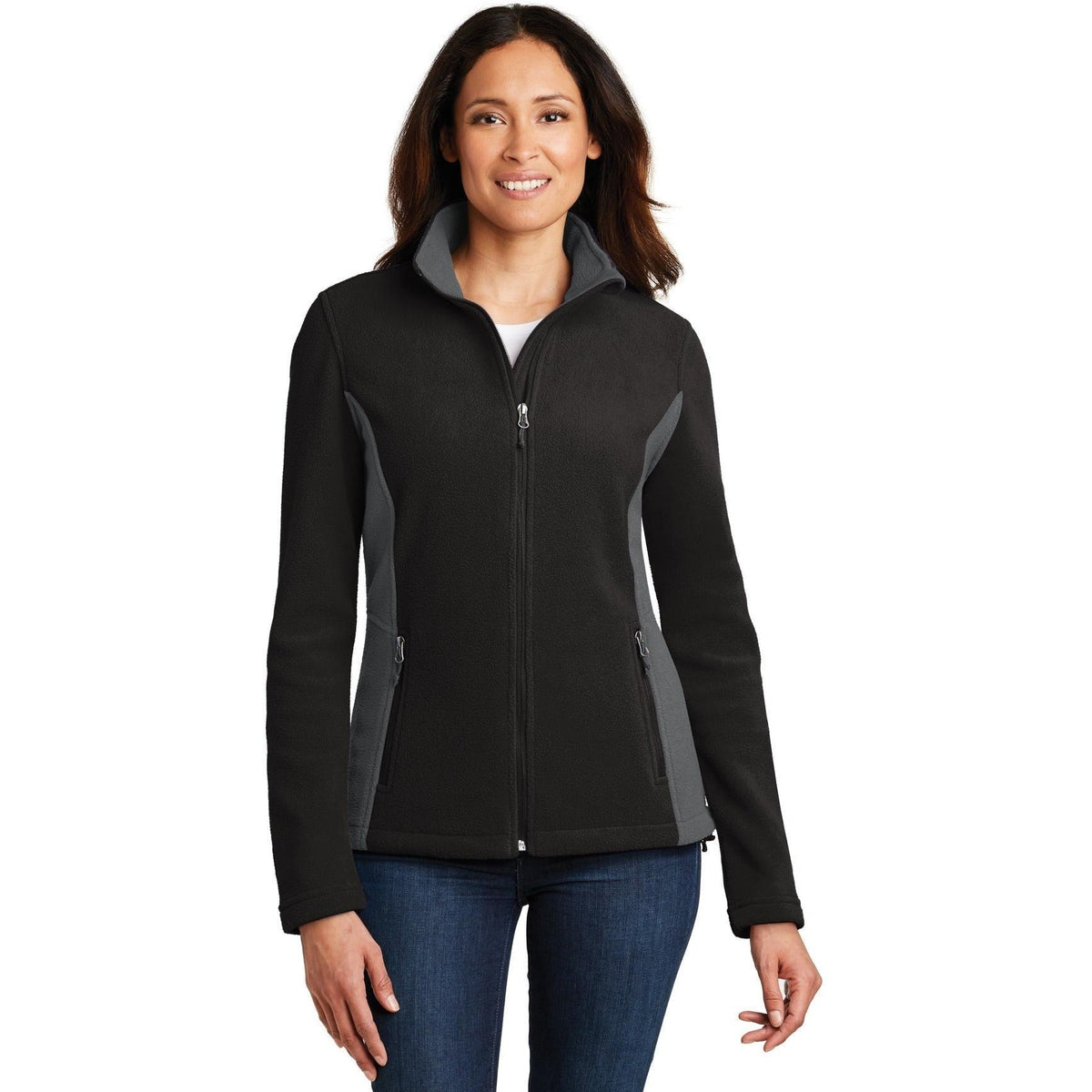 no-logo Port Authority Women's Colorblock Value Fleece Jacket-Active-Port Authority-Thread Logic