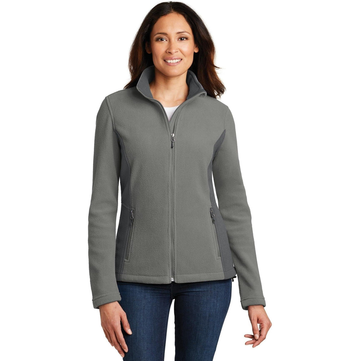 no-logo Port Authority Women's Colorblock Value Fleece Jacket-Active-Port Authority-Thread Logic