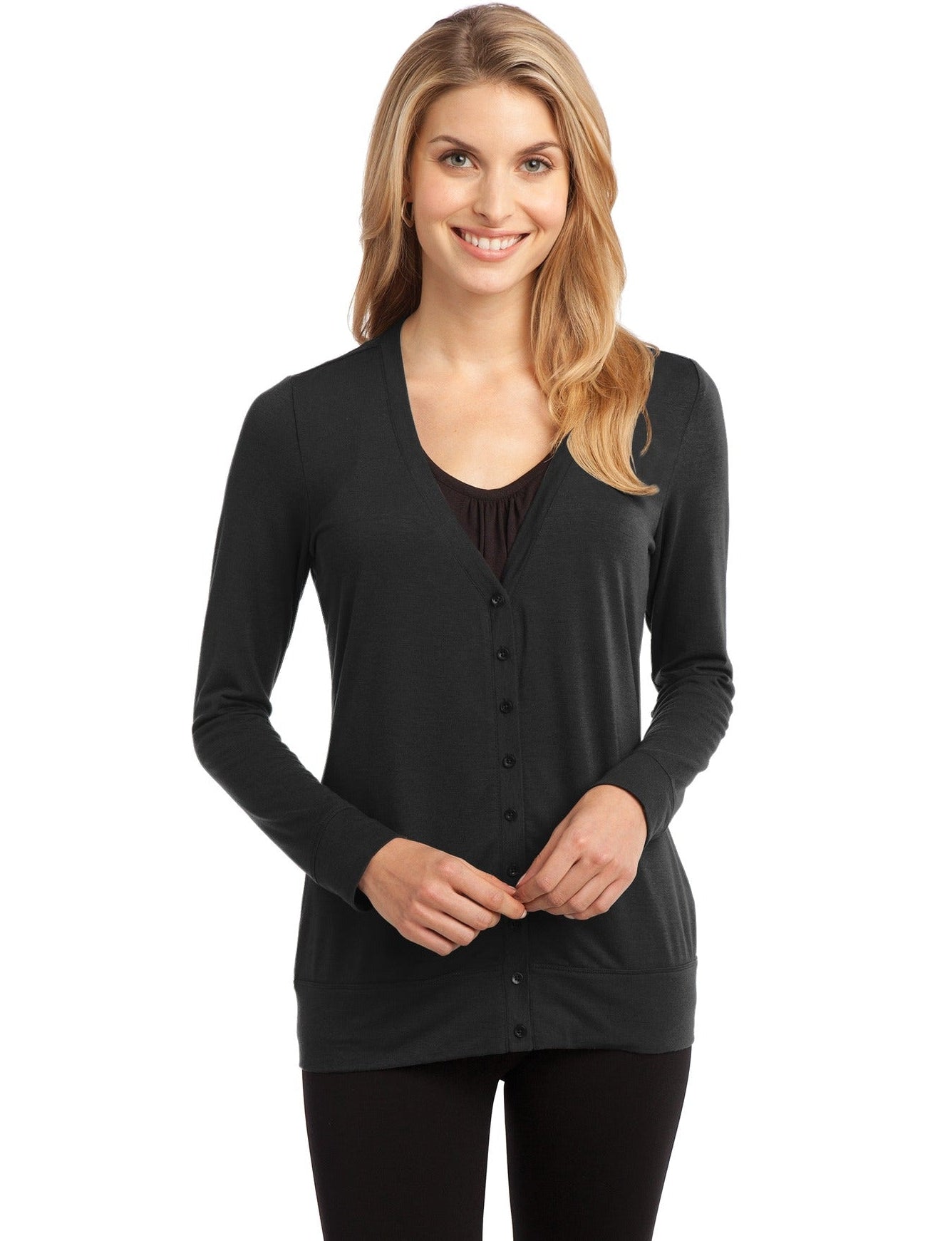 no-logo Port Authority Ladies Concept Cardigan-Regular-Port Authority-Thread Logic