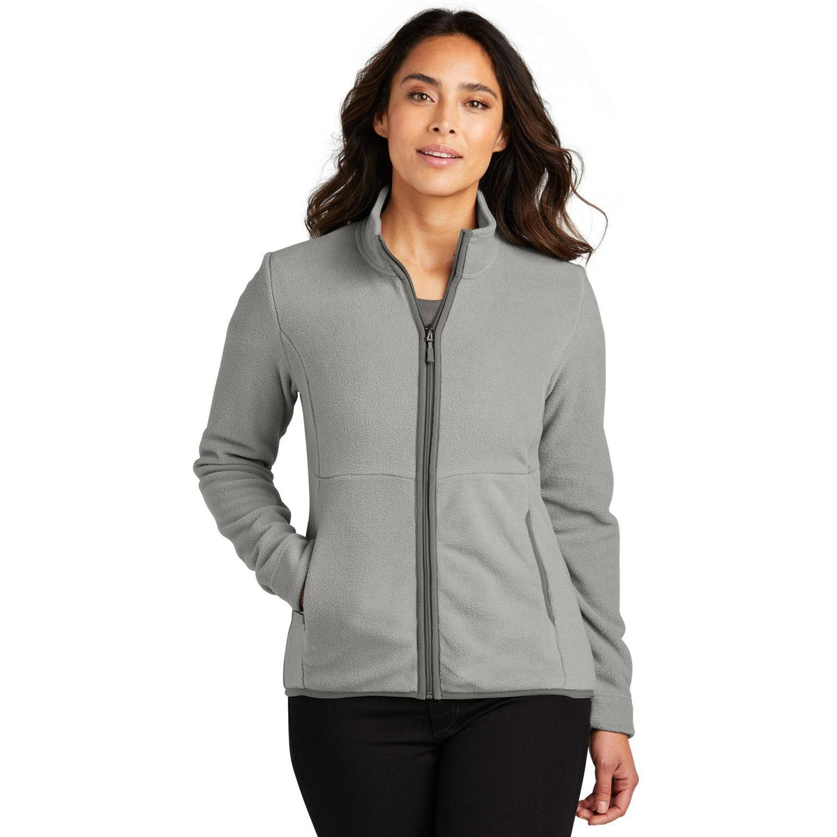 no-logo Port Authority Ladies Connection Fleece Jacket-Regular-Port Authority-Thread Logic