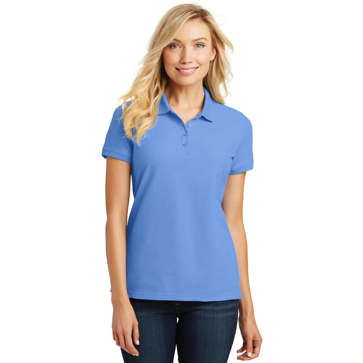 no-logo Port Authority Women's Core Classic Pique Polo-Regular-Port Authority-Thread Logic