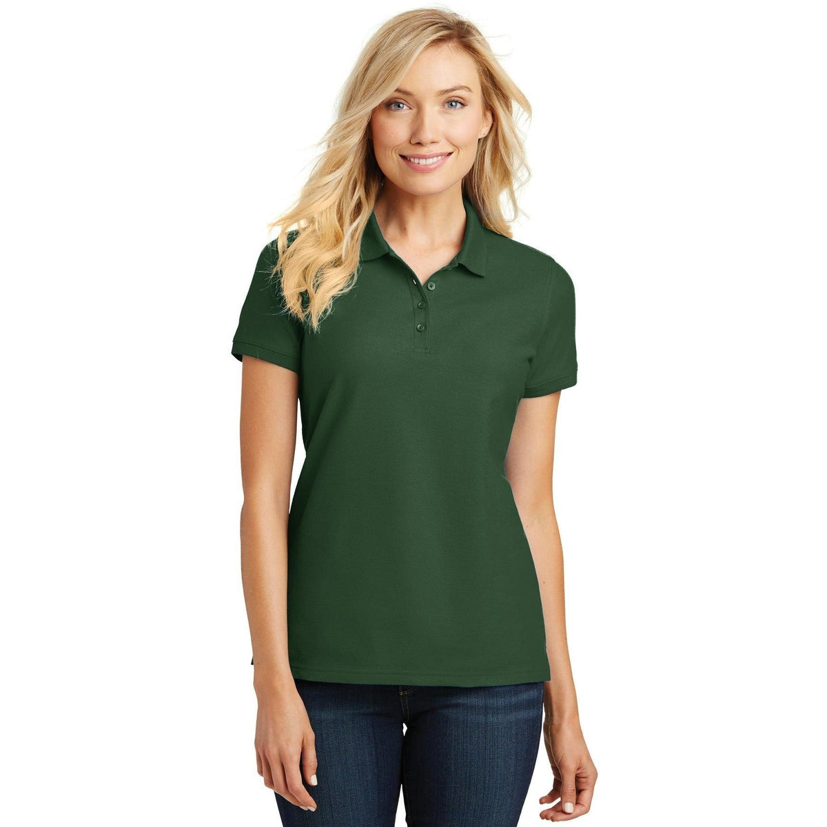 no-logo Port Authority Women's Core Classic Pique Polo-Regular-Port Authority-Thread Logic