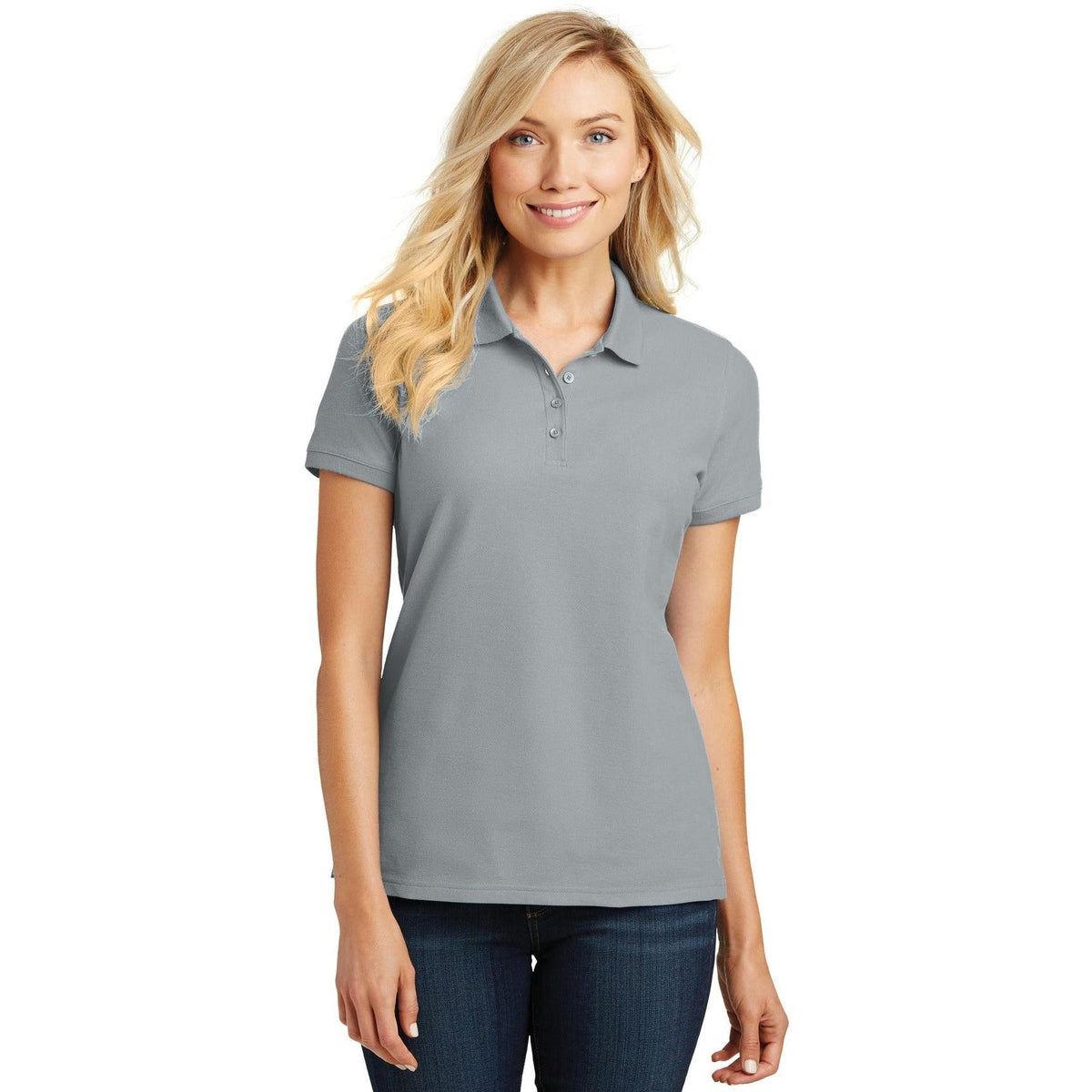 no-logo Port Authority Women's Core Classic Pique Polo-Regular-Port Authority-Thread Logic