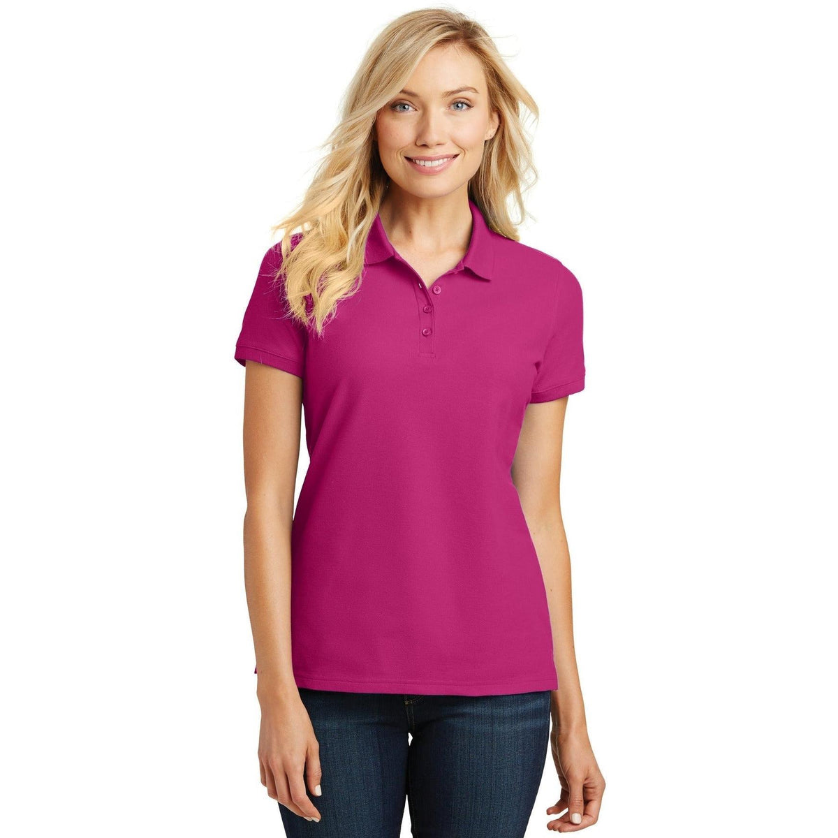 no-logo Port Authority Women's Core Classic Pique Polo-Regular-Port Authority-Thread Logic