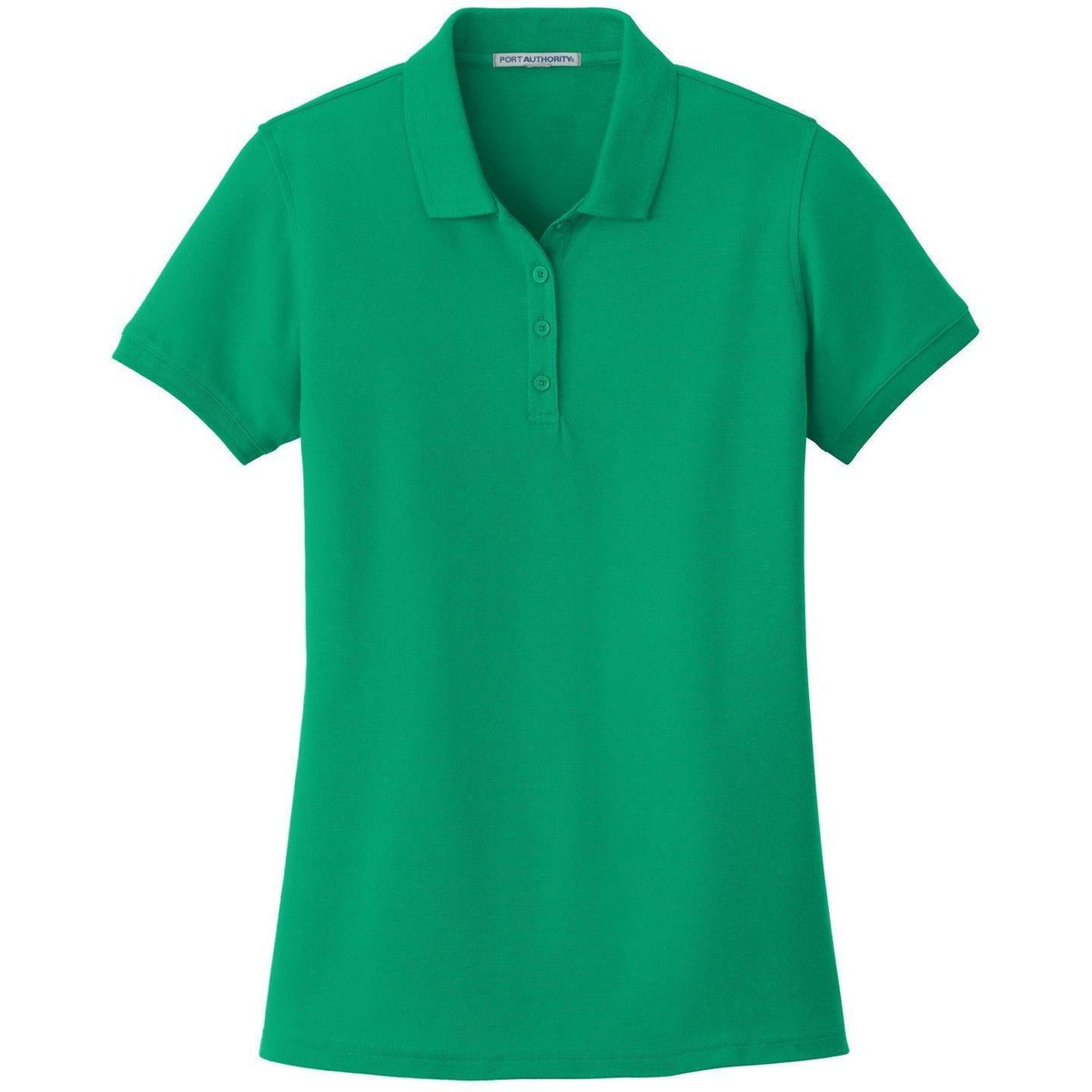 no-logo Port Authority Women's Core Classic Pique Polo-Regular-Port Authority-Bright Kelly Green-XS-Thread Logic