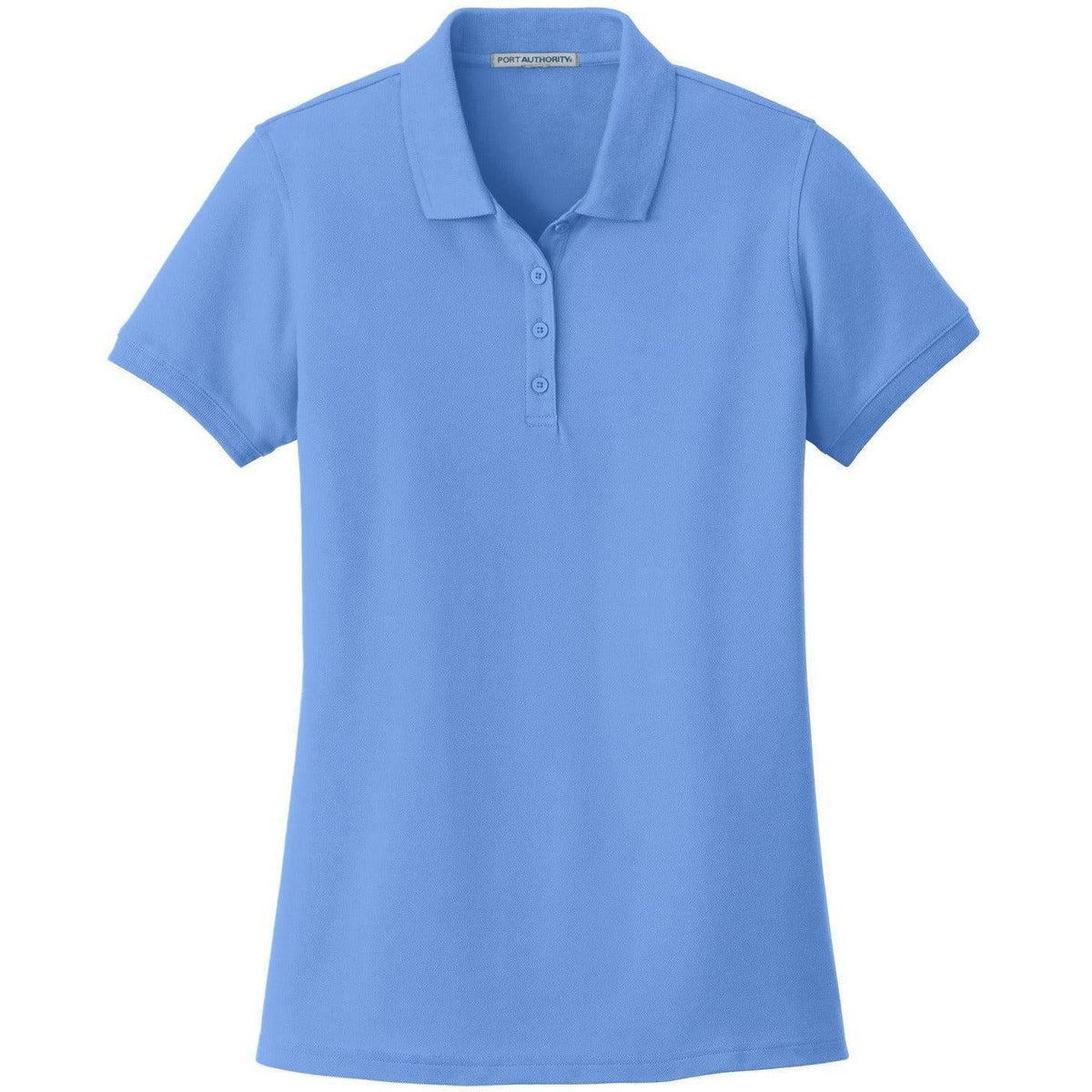 no-logo Port Authority Women's Core Classic Pique Polo-Regular-Port Authority-Carolina Blue-XS-Thread Logic