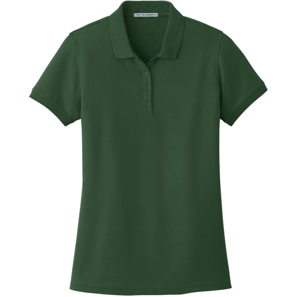no-logo Port Authority Women's Core Classic Pique Polo-Regular-Port Authority-Deep Forest Green-XS-Thread Logic