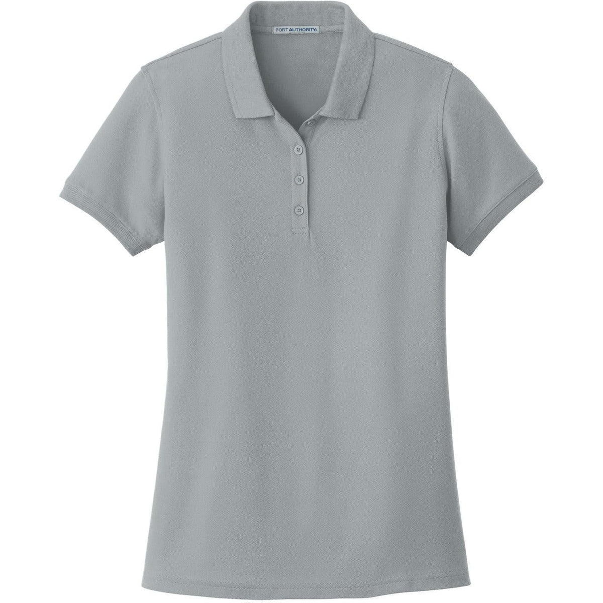 no-logo Port Authority Women's Core Classic Pique Polo-Regular-Port Authority-Gusty Grey-XS-Thread Logic