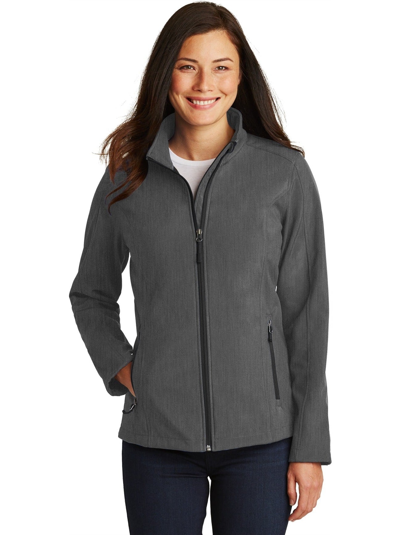 no-logo Port Authority Ladies Core Soft Shell Jacket-Regular-Port Authority-Thread Logic