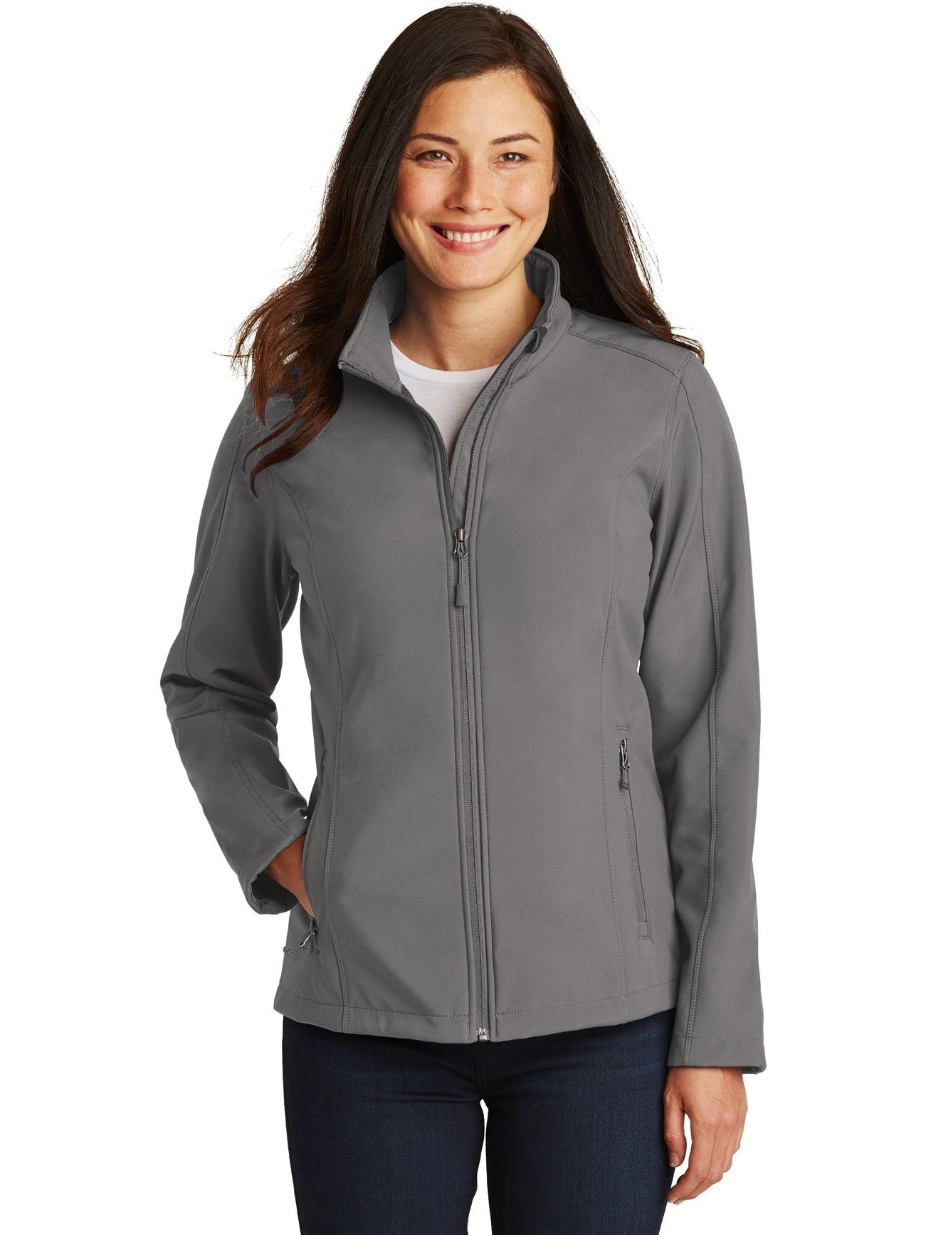 no-logo Port Authority Ladies Core Soft Shell Jacket-Regular-Port Authority-Thread Logic