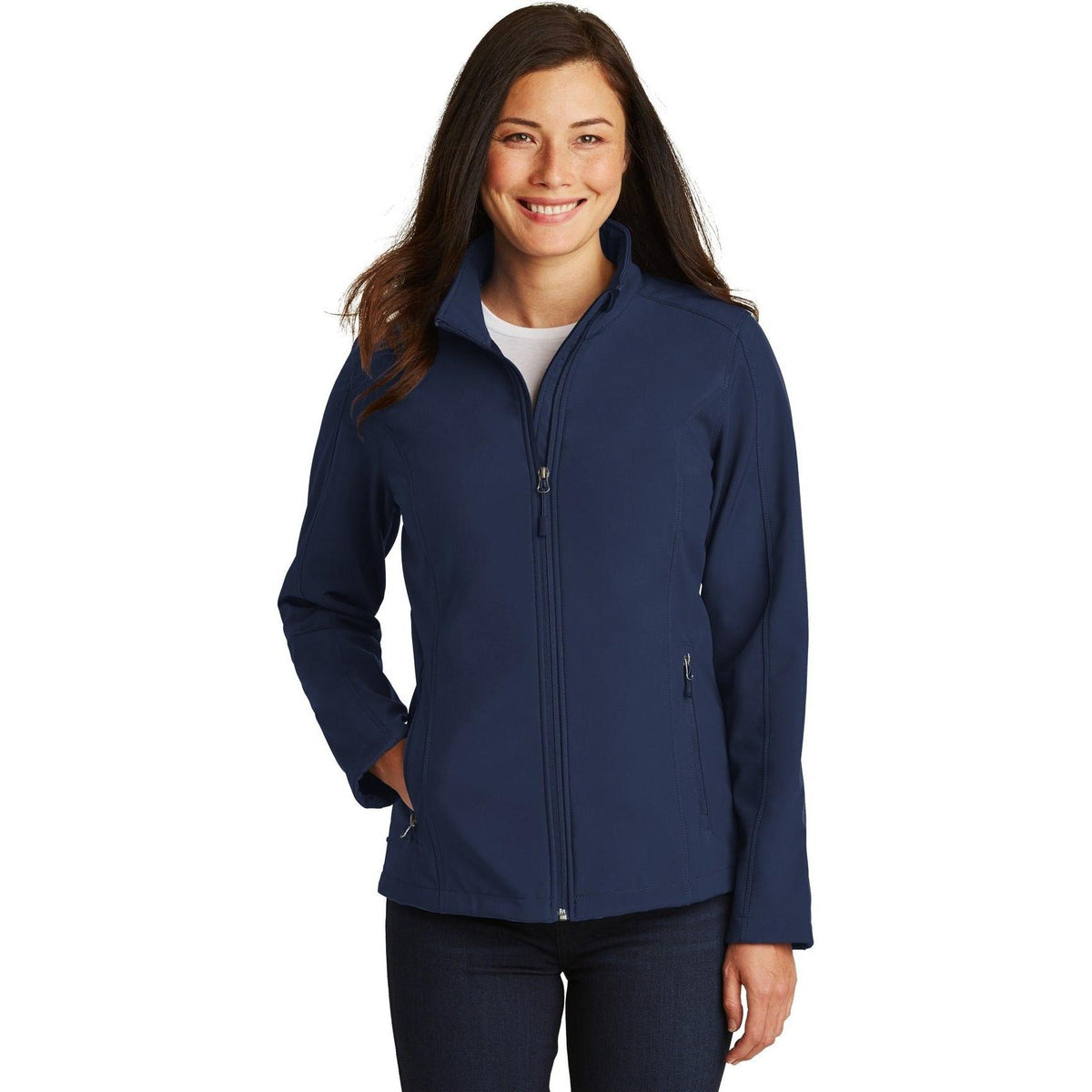 no-logo Port Authority Women's Core Soft Shell Jacket-Regular-Port Authority-Thread Logic