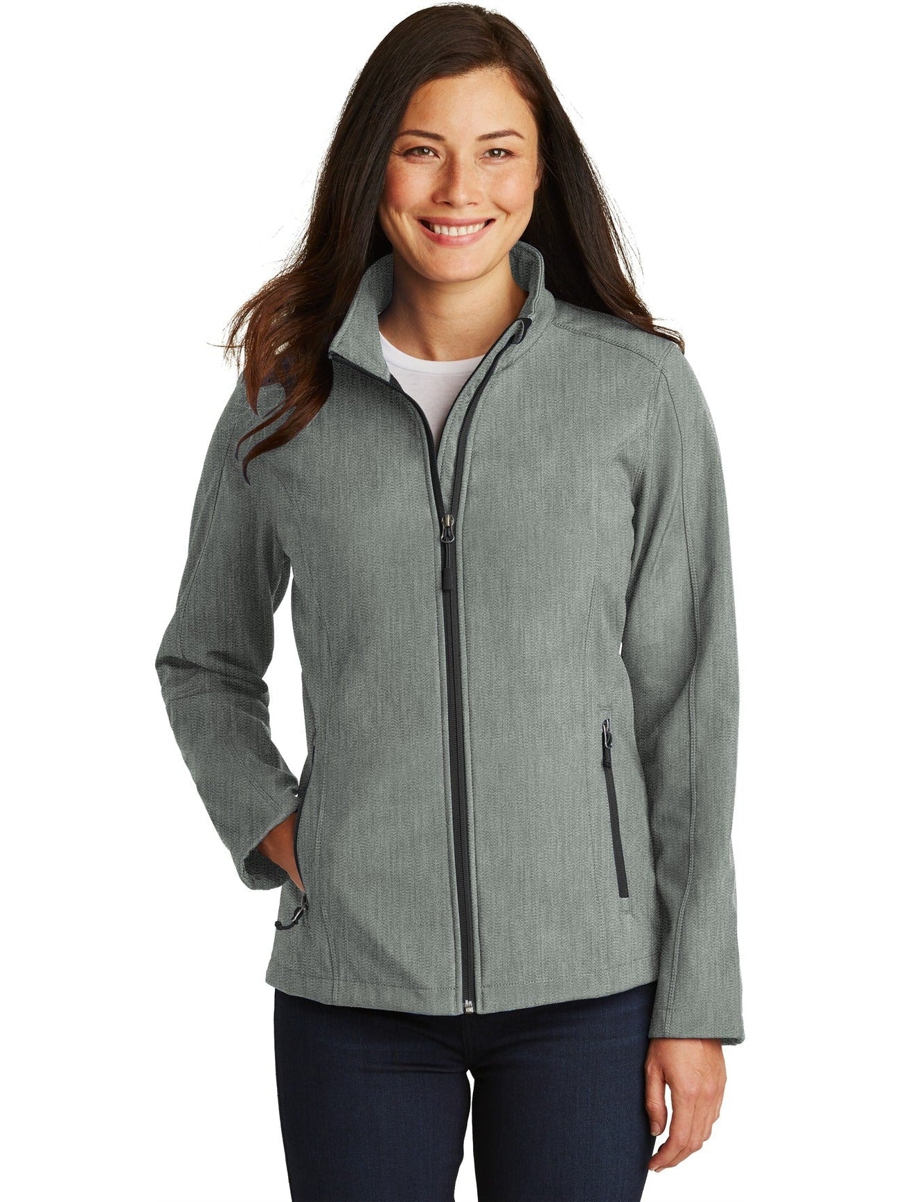 no-logo Port Authority Ladies Core Soft Shell Jacket-Regular-Port Authority-Thread Logic