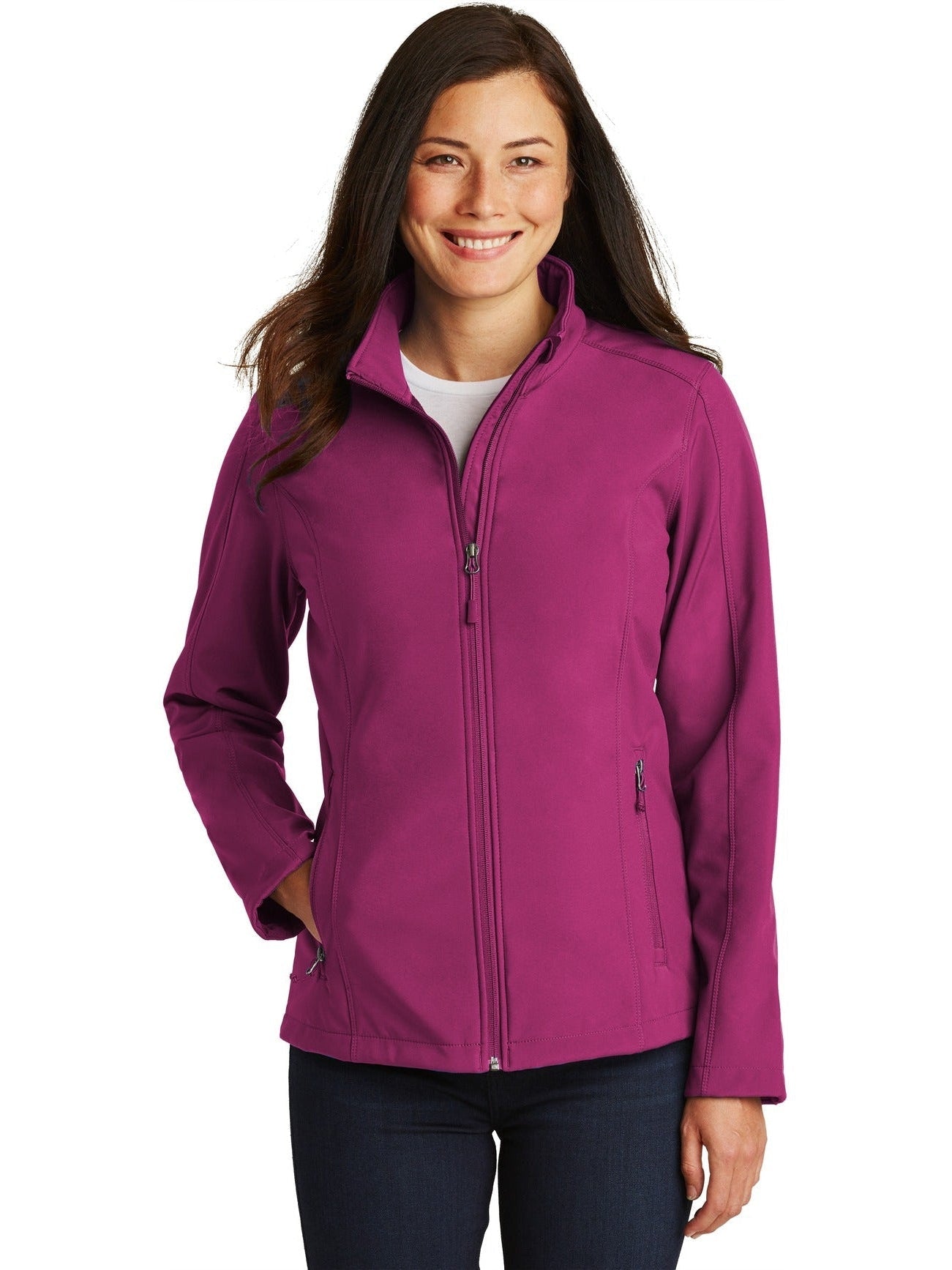 no-logo Port Authority Ladies Core Soft Shell Jacket-Regular-Port Authority-Thread Logic