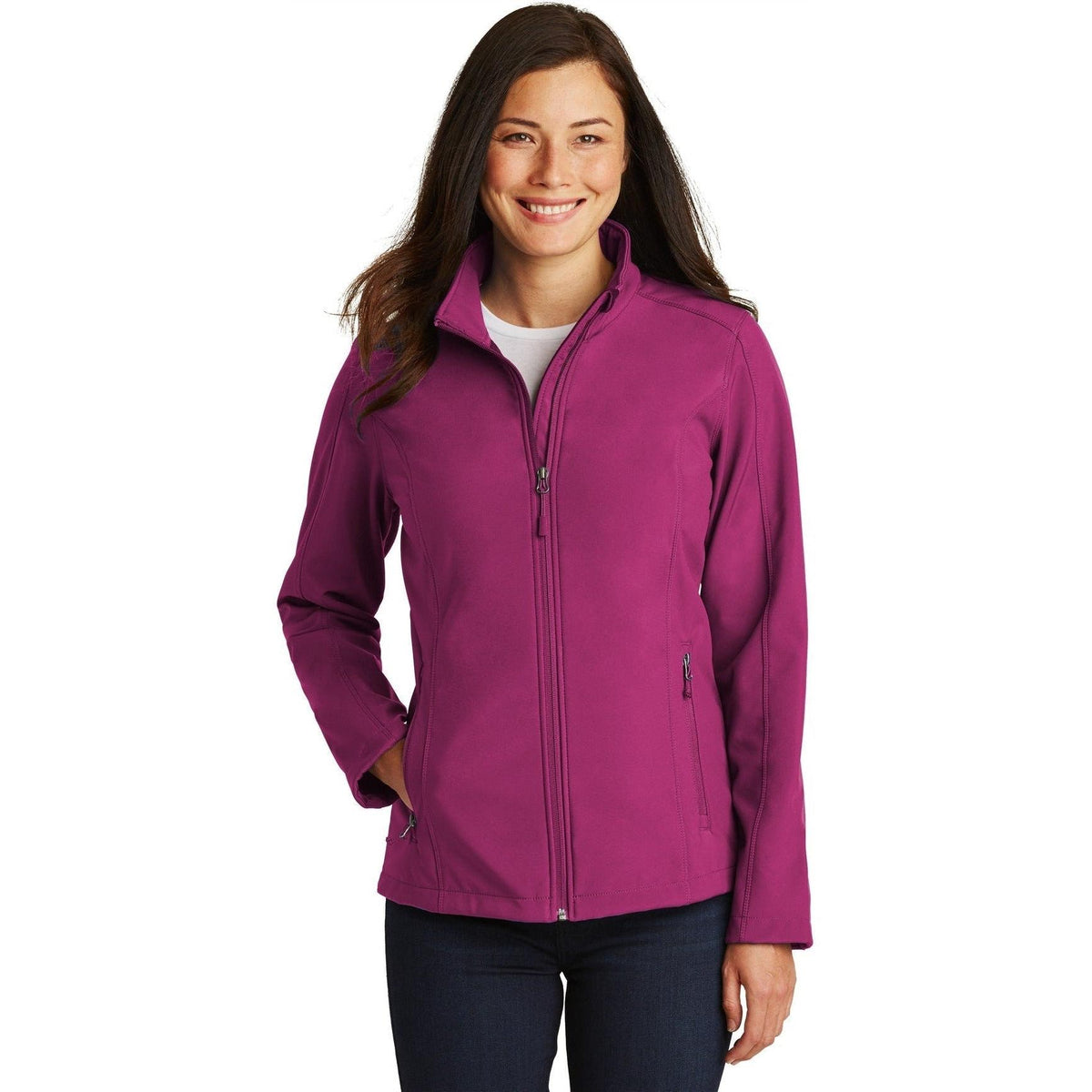 no-logo Port Authority Women's Core Soft Shell Jacket-Regular-Port Authority-Thread Logic