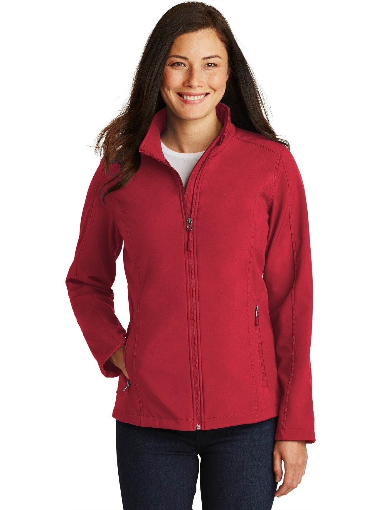 no-logo Port Authority Ladies Core Soft Shell Jacket-Regular-Port Authority-Thread Logic