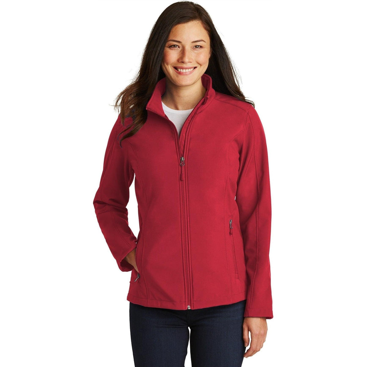no-logo Port Authority Women's Core Soft Shell Jacket-Regular-Port Authority-Thread Logic