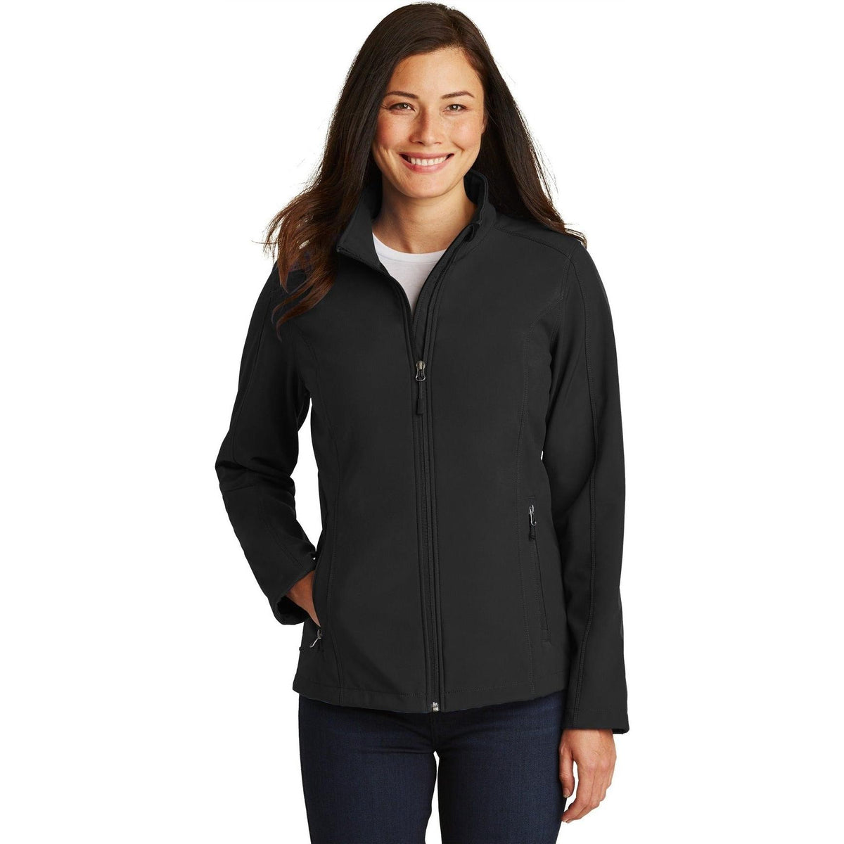 no-logo Port Authority Women's Core Soft Shell Jacket-Regular-Port Authority-Thread Logic