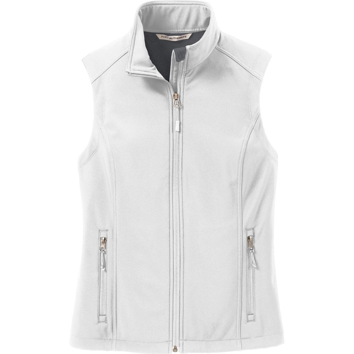 no-logo Port Authority Women's Core Soft Shell Vest-Vests-Port Authority-Marshmallow-XS-Thread Logic