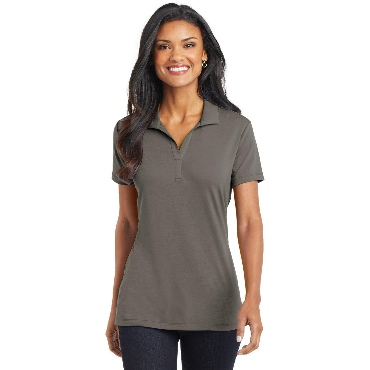 no-logo Port Authority Women's Cotton Touch Performance Polo-Regular-Port Authority-Thread Logic
