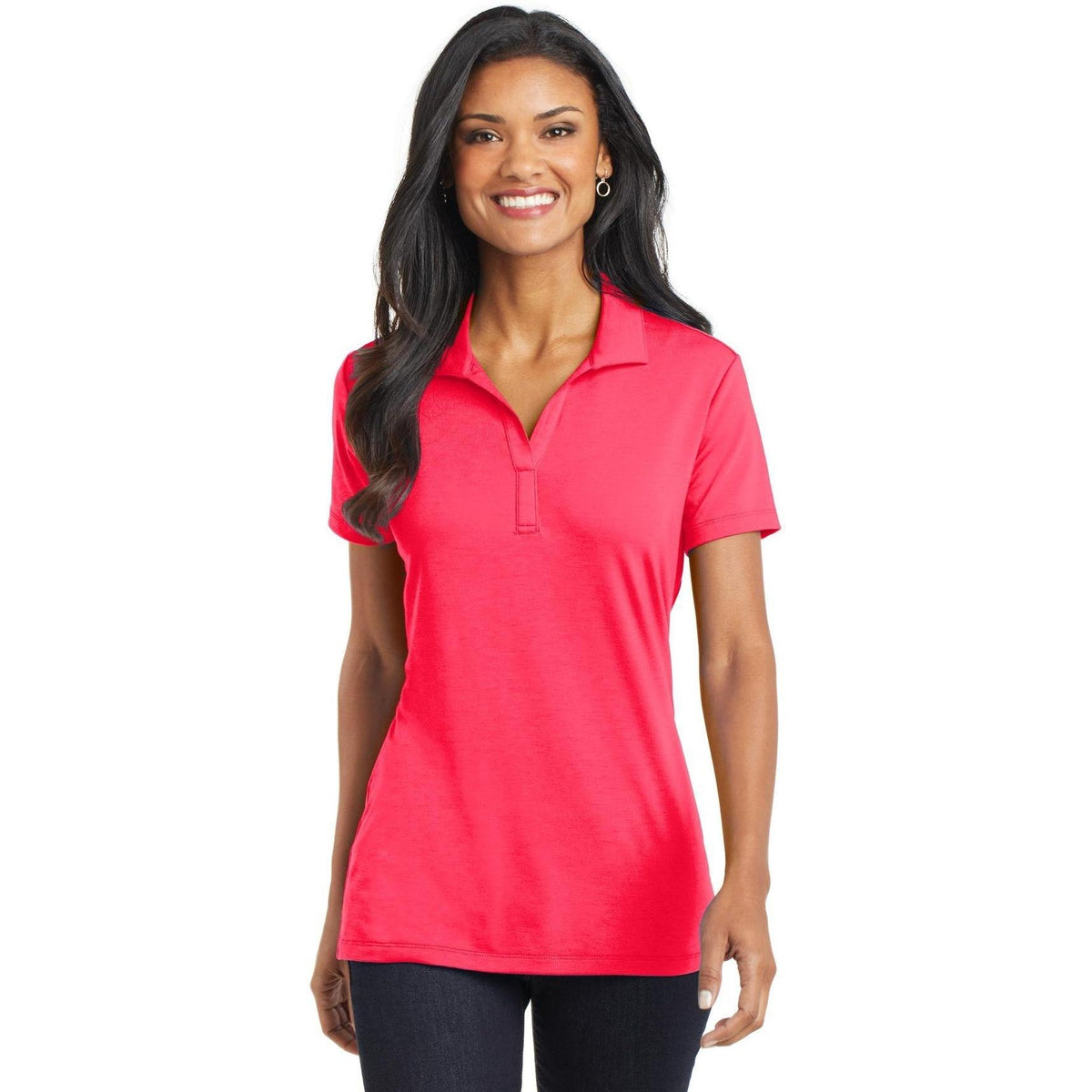 no-logo Port Authority Women's Cotton Touch Performance Polo-Regular-Port Authority-Thread Logic